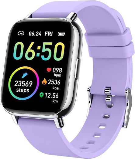MULTIPLE COLOURS AVAILABLE Smart Watch, Fitness Tracker 1.69" Touch Screen Fitness Watch with Heart Rate Sleep Monitor, Step Counter for Men Women Activity Trackers IP68 Waterproof Smartwatch Sports for iOS Android