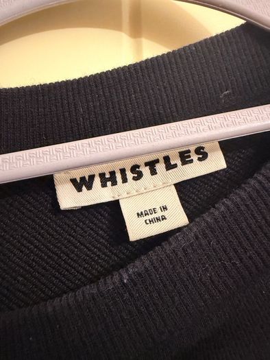 Black whistles sweatshirt