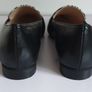 EMIS Womens Pointed Leather Loafers Shoes Black White Animal Print UK4.5 New In Box CAN POST Image 3