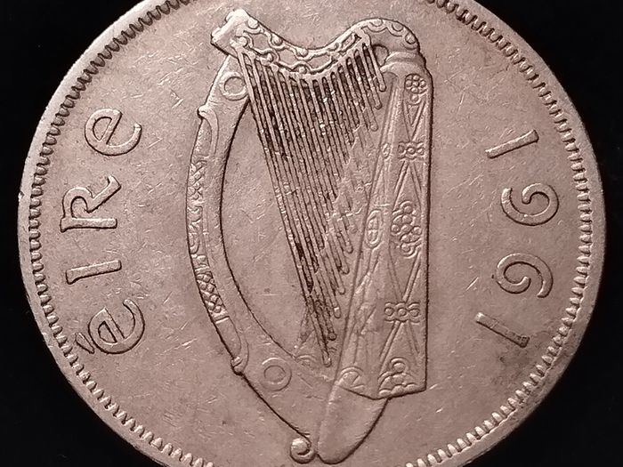 #2414 - Ireland - 1961 - Half Crown - MULE - KM.17