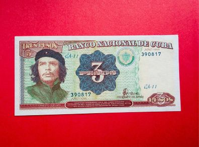 Cuba 3 Pesos. 1995 Che Guevara  SCARCE ( Uncirculated )
