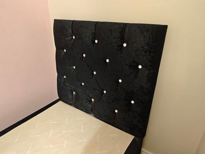 Free single velvet bed frame