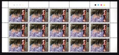 1997 Ireland Dracula Commemorative Stamps Block of 15 Mint Never Hinged (MNH)