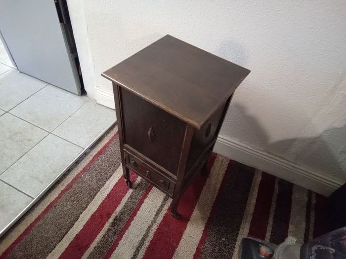 Antique oak sewing cabinet 1920s
