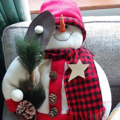 Plush Weighted Snowman