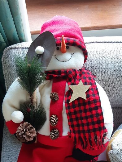 Plush Weighted Snowman