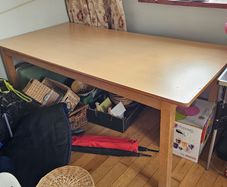 Large dining table work top bench layout surface