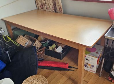 Large dining table work top bench layout surface