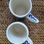 vintage Dutch Delft blue Heineken beer mugs hand painted Image 7
