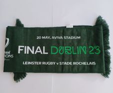 NEW Commemorative Scarf Heineken Cup Final 2023 Leinster v La Rochelle