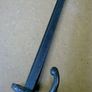 19th century French bayonet with brass and wooden handle. Image 3