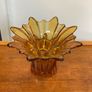 Mid Century Large Amber Color Handblown Vase Image 10