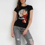 Black T-shirt with a Lady in Red size 12 Image 2