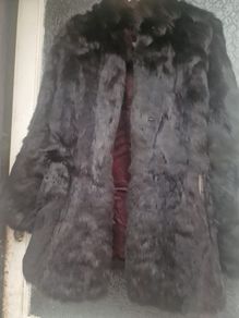 Real vintage ladies coney fur jacket (post incl)