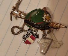 Antique Brooch Austrian Pin Souvenir