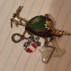 Antique Brooch Austrian Pin Souvenir