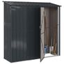 Garden Sheds Anthracite 203.5 x 73 x 200 cm Metal Image 2