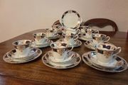 Antique Tea Service Bone China Hand Painted 10 Settings