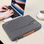 14 Inch Laptop Sleeve Protective Case Cover with Handle and Pockets for 14 Inch HP Lenovo Dell Acer Chromebook Notebook Shockproof Water-resistant Computer Carry Bag, Dark Grey Image 3