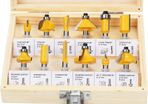 12 PCS 6.35mm 1/4 Inch Shank Tungsten Carbide Tipped Router Bit Set with Wrench (FREE POSTAGE)