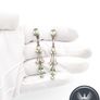 Vintage 925 Sterling Silver Glass Paste Earrings Image 7