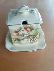 Vintage Royal Winton preserve pot set