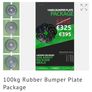 100kg Rubber Bumper Plate Package Image 6