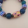 Vintage Venetian Style Chevron & Mix Glass Beads Bracelet Image 6