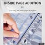 Zipper Faux Leather Case 360 Large Capacity Coin Collection Book Size Grid Mixed Coin Stamp Collection Book Badge Sticker High-end Protective Cover Hot Stamping Storage Book Image 6