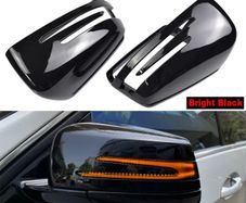2pcs Replacement Carbon Fiber Pattern Rearview side Mirror cover caps For Mercedes Benz W176 W246 W204 W212 W221 C117 X204 X156