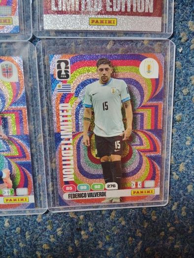 8 limited edition adrenalyn xl panini collection cards