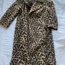 Stradivarius oversize leopard print longline coat Image 2