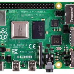 Raspberry Pi 4 model B 4GB with a passive cooling case