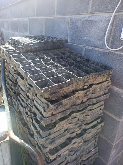 Black plastic paving grid garden driveway