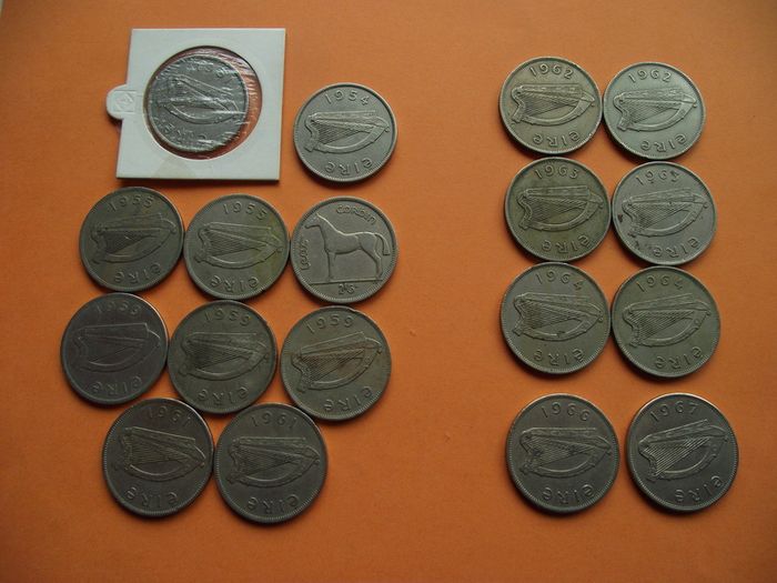 Irish Half Crown at your choice in range (1951-1967)