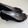 Van Dal Peep Toe Wedge Shoes, Black, Size 6.5 D Image 4