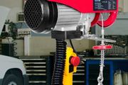 Electric Hoist, 598.7 kg Lifting Capacity, 1150W 220V Electric Steel Wire Winch with 427 cm Wired Remote Control,