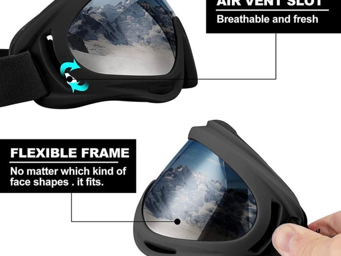 Ski Goggles, Motorcycle Goggles, 3 Pack Snowboard Snow Goggles for Men Women Adult Youth (FREE POSTAGE)