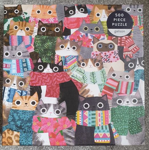 Galison Wintry Cats 500 Piece Puzzle
