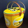 Amazing Collectable Large Oval Amish Patterned Tin Picnic Box with Handles, Very Rare to Find in Ireland - Funky Picnic Time! Props for Stage and Screen! Image 5