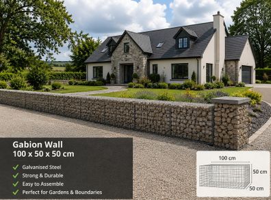 20 x DIY Gabion baskets (100x50x50)  FREE Delivery