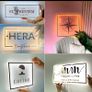Backlit Round LED Logo Sign - Custom Illuminated Acrylic Wall Sign Image 4