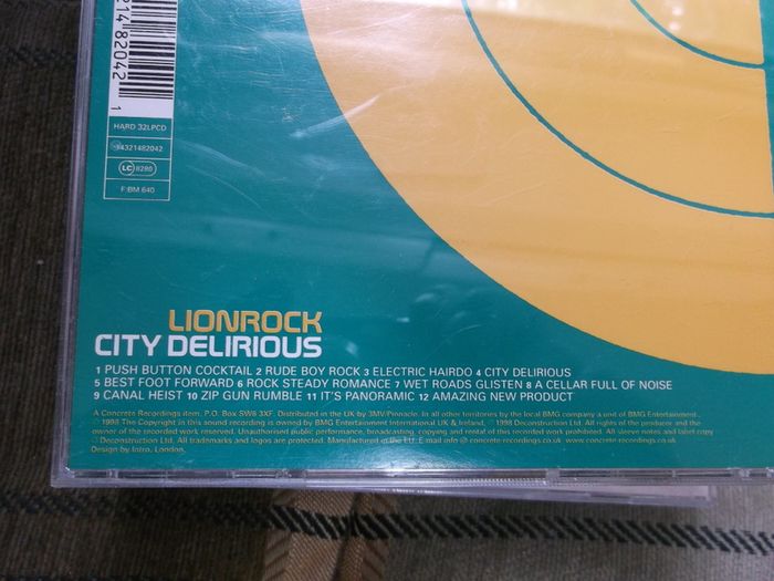 Lionrock - City Delirious CD