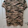 Nwt River Island Zebra Print Tee Size 18 Image 3