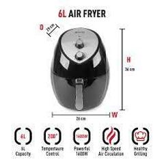 6 Litre Manual Air Fryer