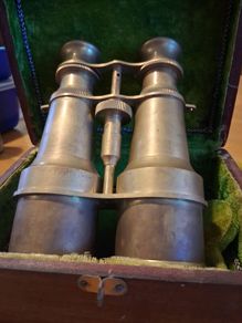 Brass Binoculars in fitted case