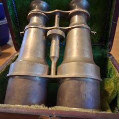 Brass Binoculars in fitted case