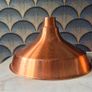 Pair of Rustic Copper Lamp Shades Image 2