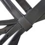 Leather Flash Bridle with Reins and Bit Black Pony Image 4