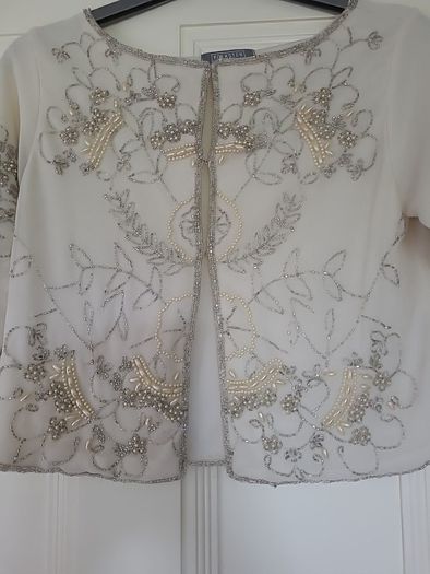 Folkster Lena Skirt & Nella Beaded Top/Jacket -  Champagne - Size 8